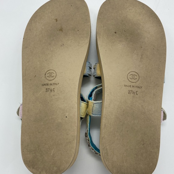 Chanel Dad Sandals in Rainbow Pastels Colors - Picture 7 of 8